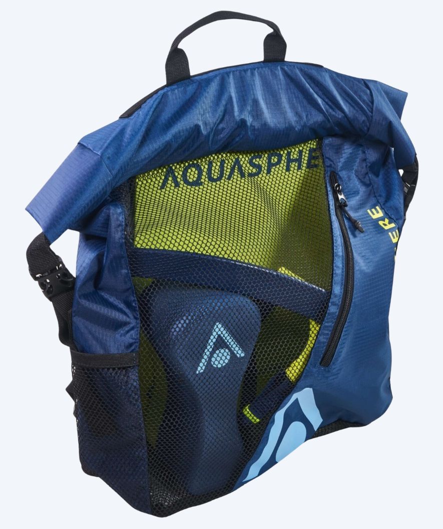 Aquasphere uimaverkko - Gear 30L - Tummansininen/keltainen