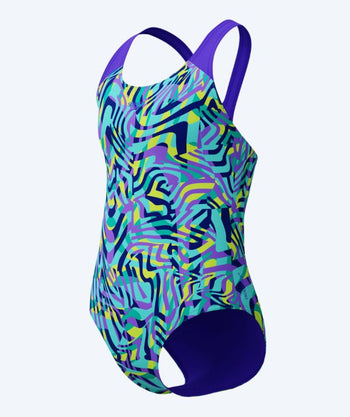 Speedo uimapuku tytöille - Allover Digital Splashback - Violetti/turkoosi