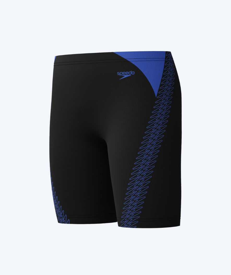 Speedo pitkät uimahousut pojille - Hyperboom Splice - Musta/Tummansininen