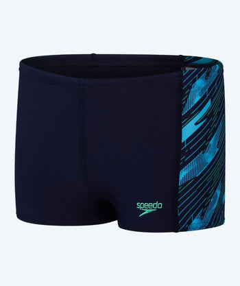 Speedo uimabokserit pojille - Hyperboom Panel - Tummansininen/Vihreä