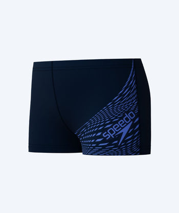 Speedo aquashorts pojille - Medley Logo - Tummansininen