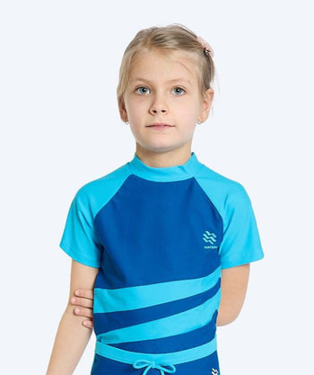Watery UV-paita lapsille - Manami lyhythihainen Rashguard - Atlantic Blue