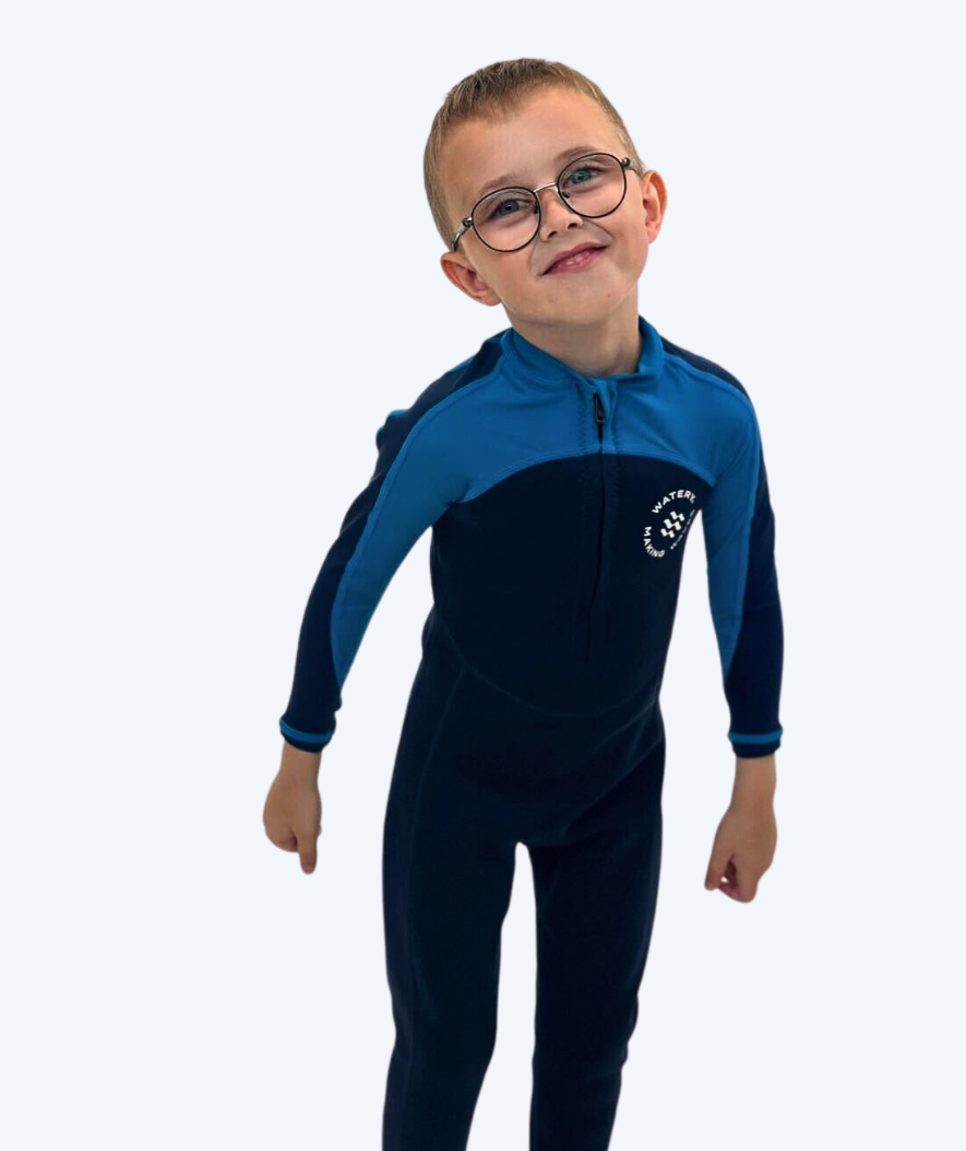 Watery UV-märkäpuvut lapsille - Calypso Full-Body - Sininen/tummansininen