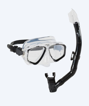 Speedo Combo snorkkelisetti aikuisille - Adventure - Musta