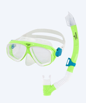 Speedo Combo snorkkelisetti junioreille (6-16) - Adventure - Vihreä/läpinäkyvä