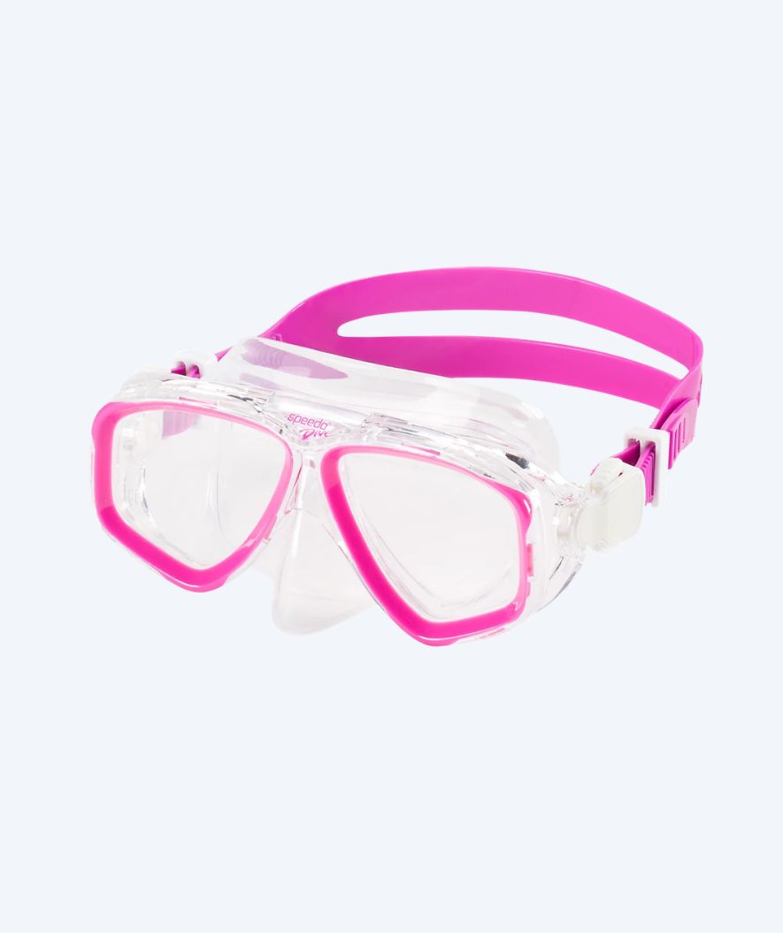 Speedo sukellusmaski junioreille (6-16) - Adventure - Pinkki/läpinäkyvä