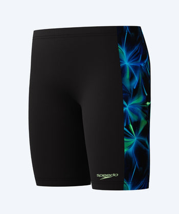 Speedo pitkät uimahousut pojille - Print Panel - Musta/vihreä