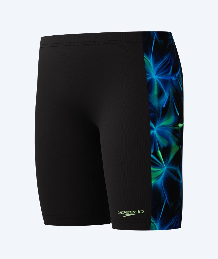 Speedo pitkät uimahousut pojille - Print Panel - Musta/vihreä
