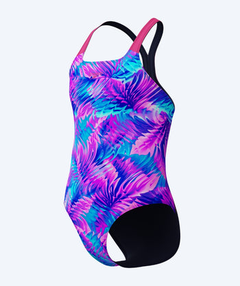 Speedo uimapuku tytöille - Print Powerback - Violetti/pinkki