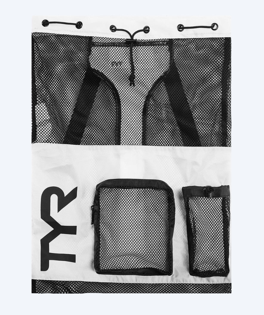 TYR verkkokassi - Big Mesh Mummy 40L - Valkoinen/musta