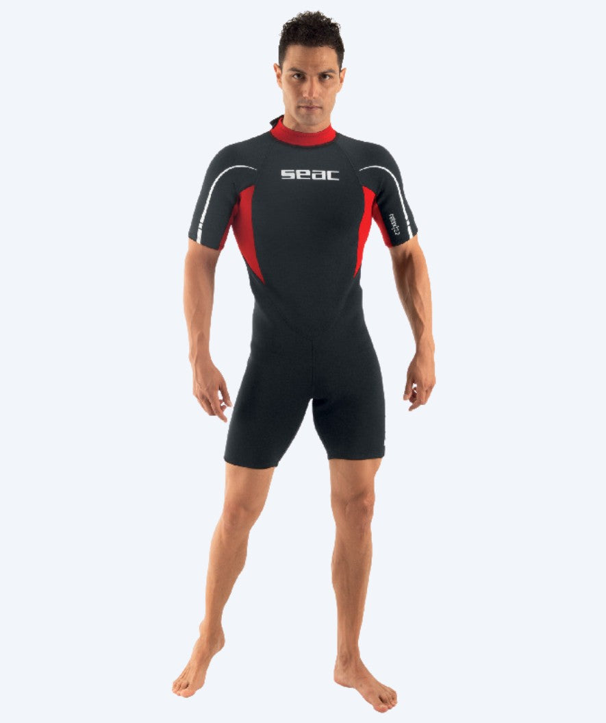 SEAC märkäpuku miehille - Relax Short (2,2mm) - Musta/punainen