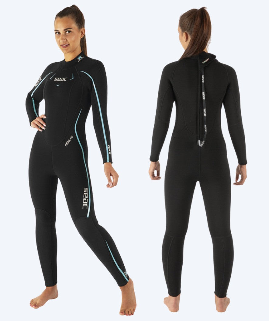 SEAC märkäpuku naisille - Feel-S 3 MM - Musta/Valkoinen