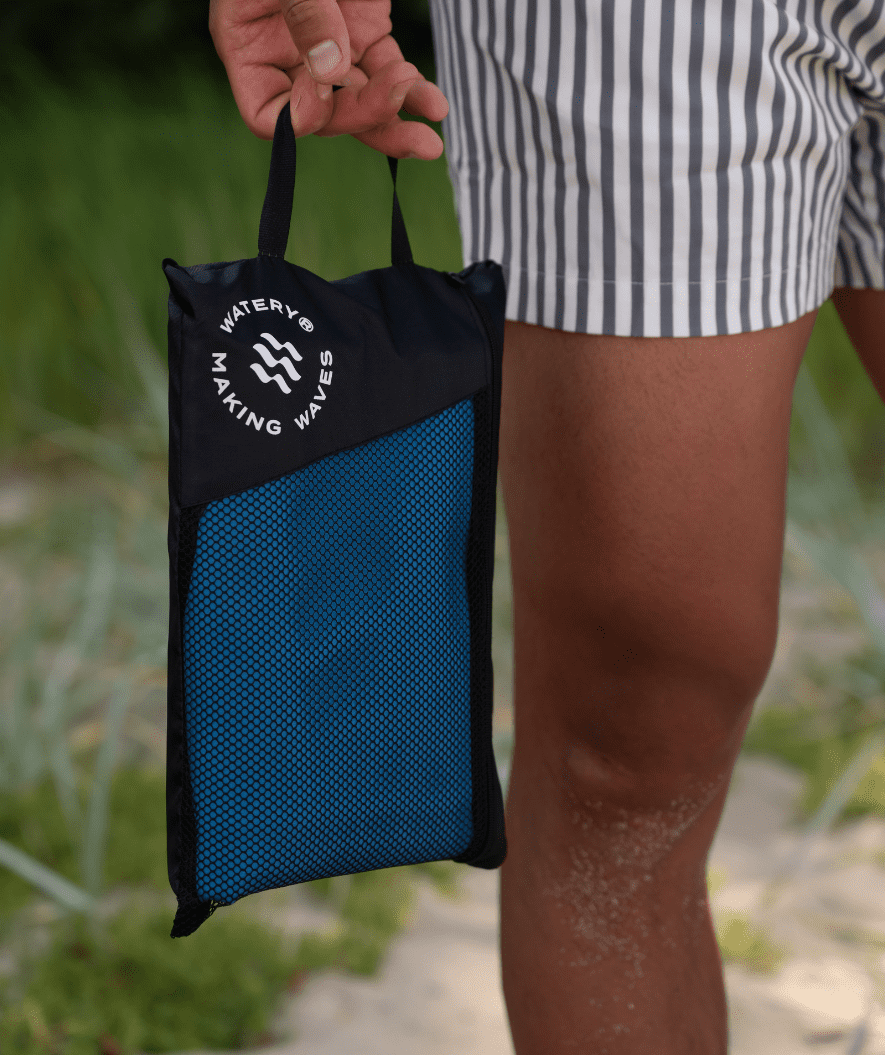 Watery mikrokuitupyyhe (180 x 200 cm) - Eco Nebraska Perhe - Musta