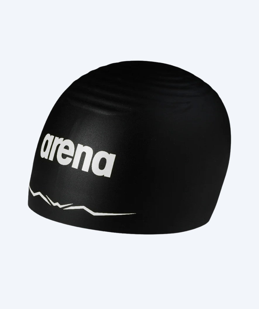 Arena kilpauimalakki - Aquaforce Wave Cap - Musta/Valkoinen