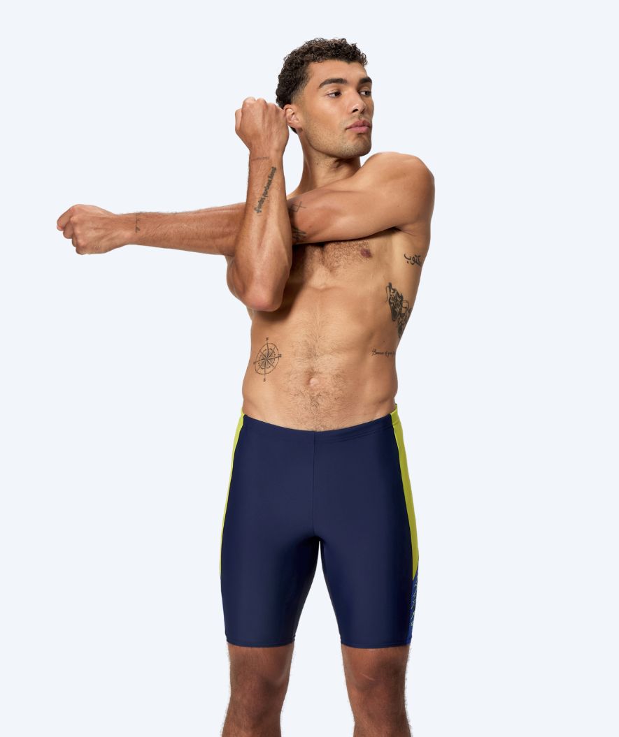 Speedo pitkät uimahousut miehille - Dive - Tummansininen/Keltainen