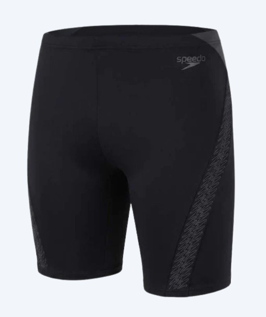 Speedo pitkät uimahousut miehille - Hyperboom Splice - Musta/Harmaa
