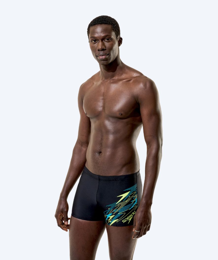 Speedo uimabokserit miehille - Medley Logo - Musta/Vihreä