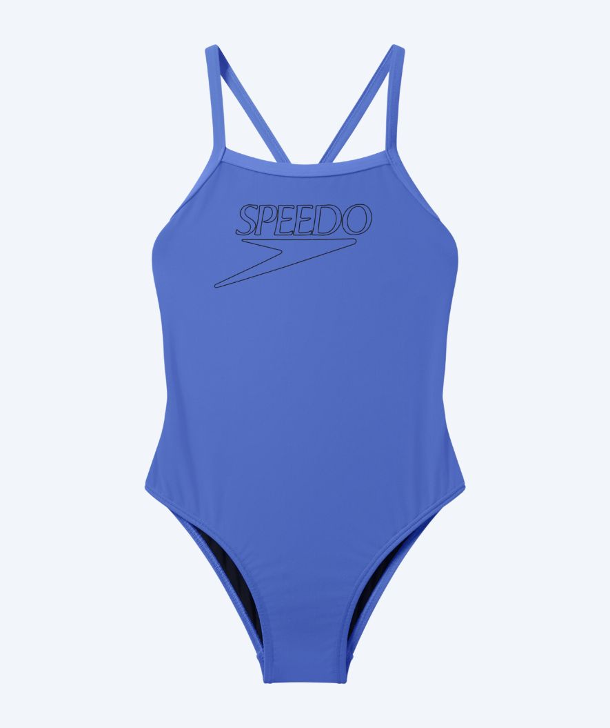 Speedo uimapuku tytöille - Endurance Logo Thinstrap - Violetti