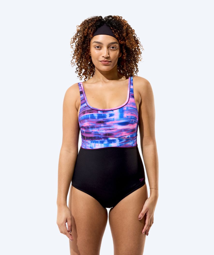 Speedo uimapuku naisille - Contour Eclipse - Musta/Violetti