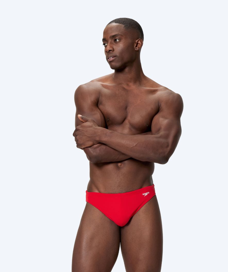 Speedo kolmiomalliset uimahousut miehille - Solid - Punainen