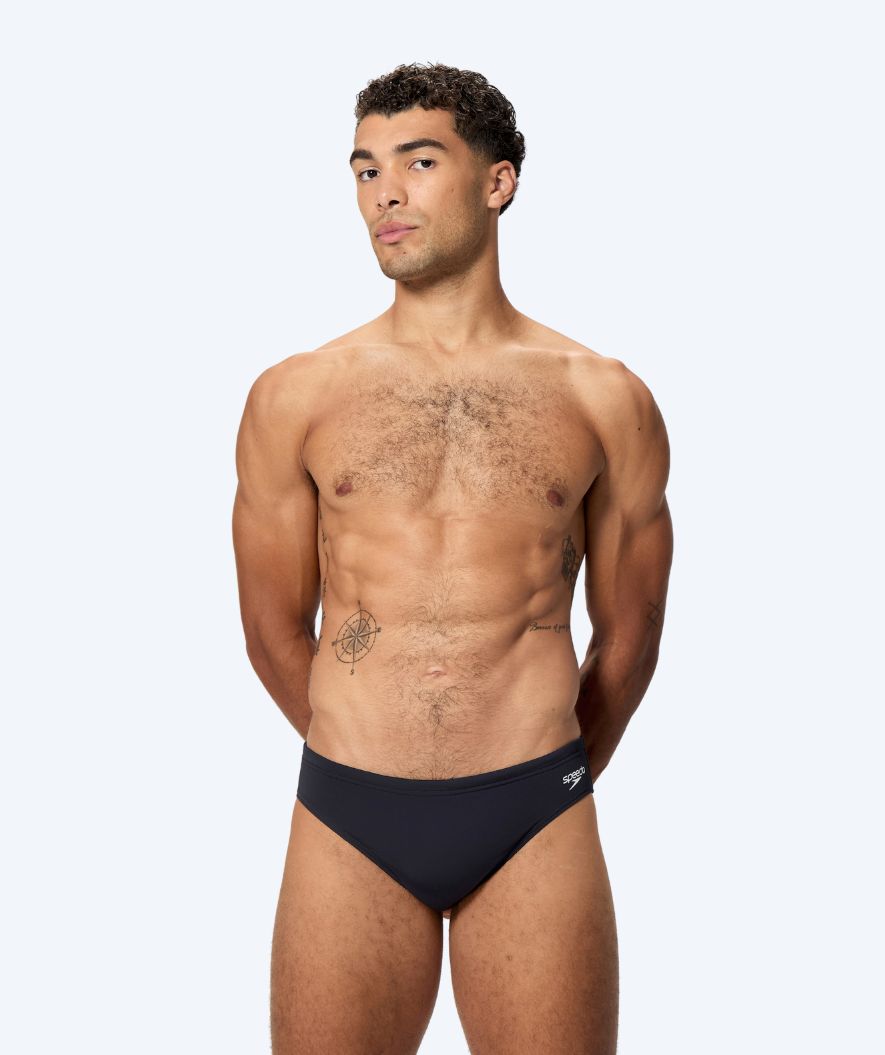 Speedo kolmiomalliset uimahousut miehille - Endurance Logo - Musta