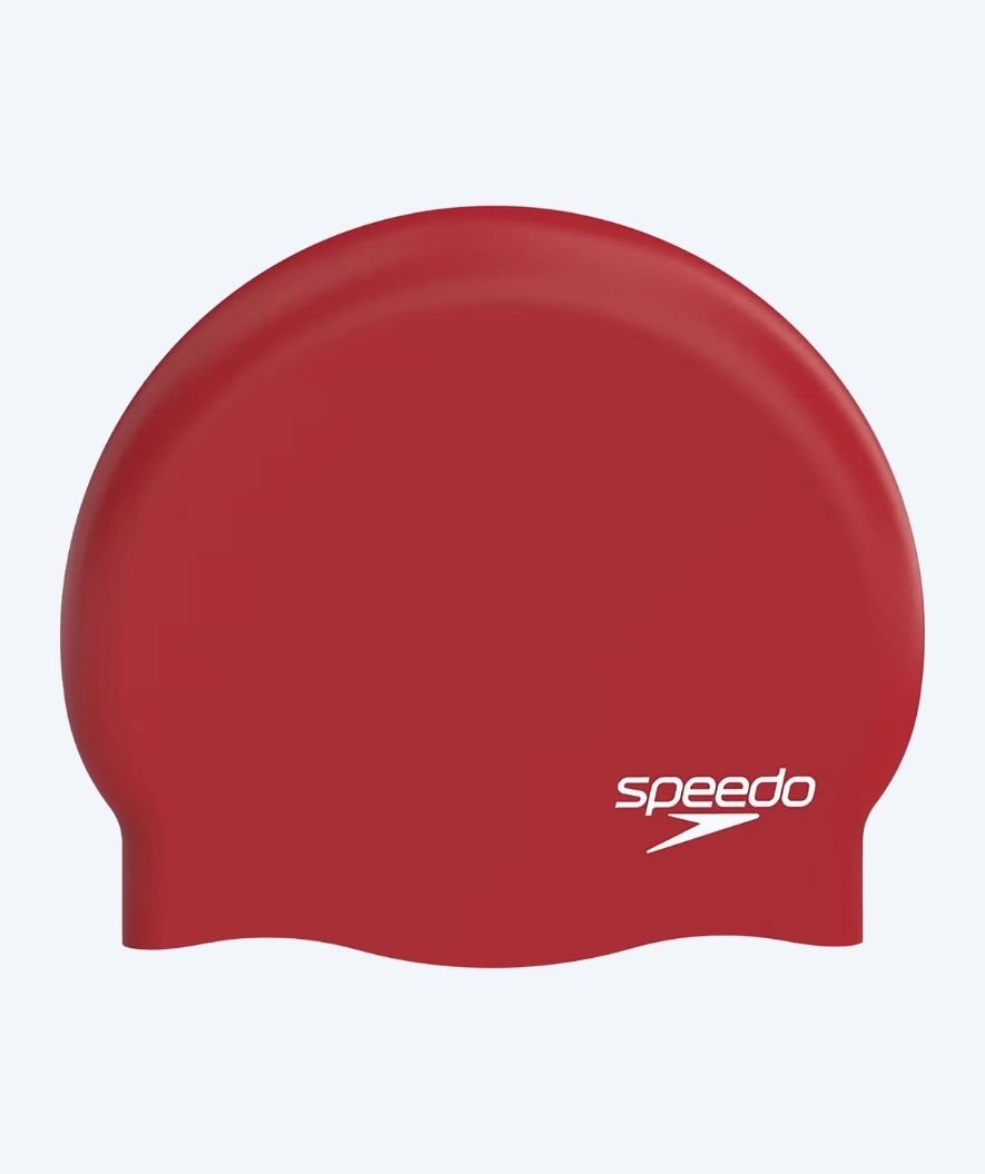 Speedo uimalakki - Plain Moulded - Tummanpunainen