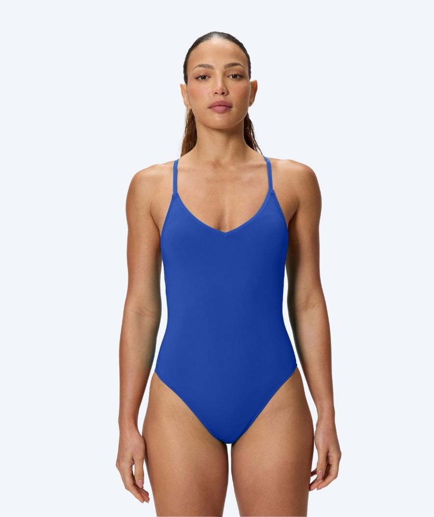 Speedo uimapuku naisille - Solid V-Neck - Sininen