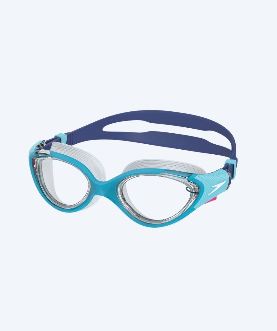 Speedo uimalasit kuntoiluun naisille - Biofuse 2.0 - Sininen/Läpinäkyvä