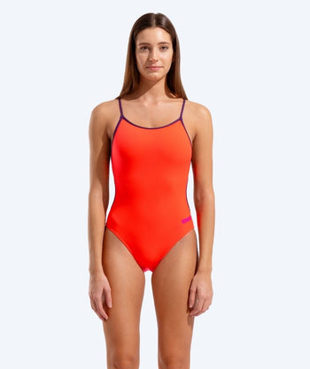 Arena uimapuku naisille - Solid Lace Back - Oranssi/Violetti