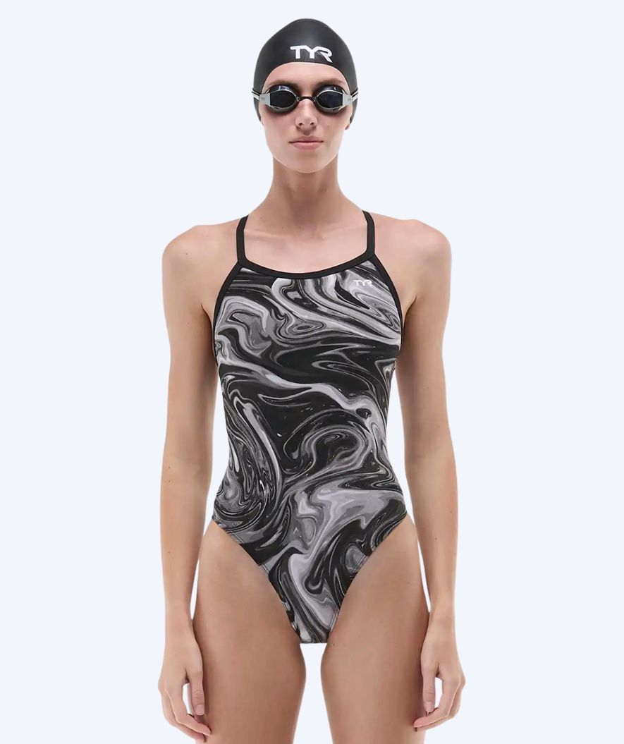 TYR uimapuku naisille - Durafast Elite Diamondfit Olea - Harmaa/Musta