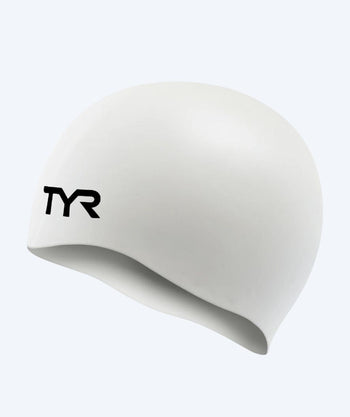 TYR uimalakki junioreille (8-16) - Silicone - Valkoinen