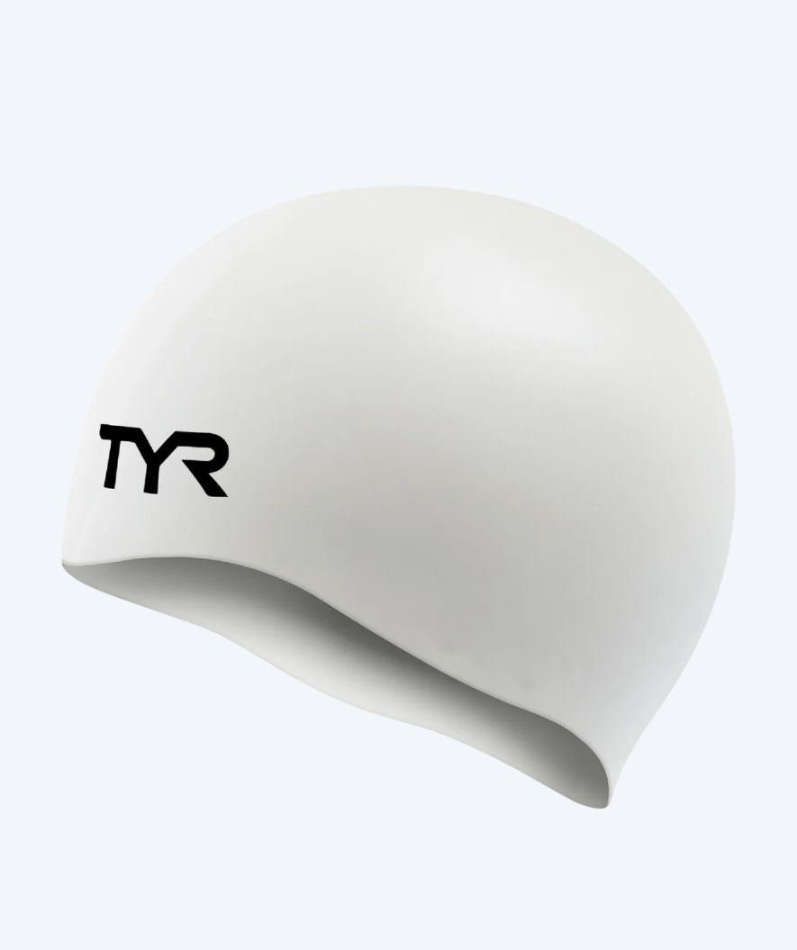 TYR uimalakki junioreille (8-16) - Silicone - Valkoinen