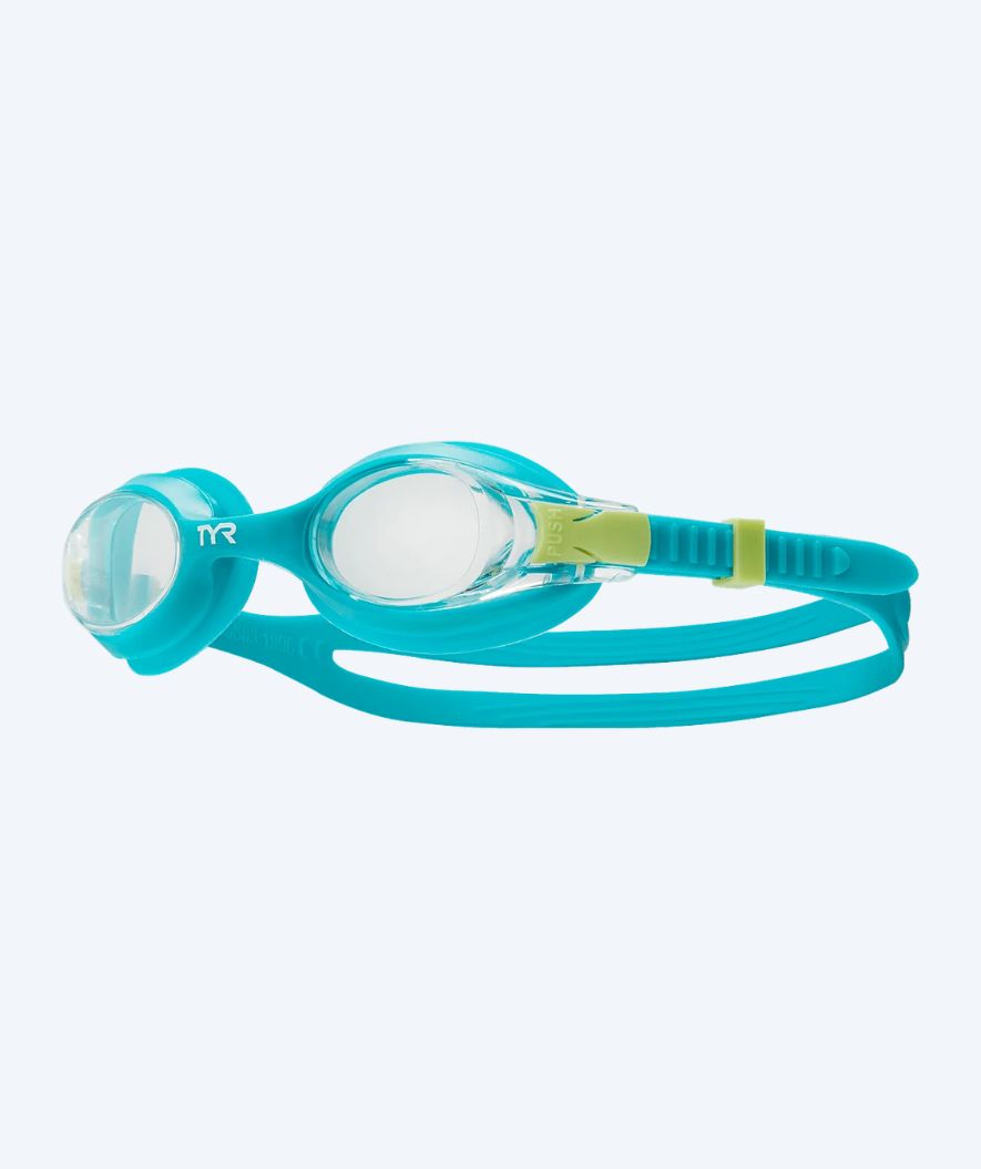 TYR uimalasit lapsille - Swimple - Turkoosi/Läpinäkyvä