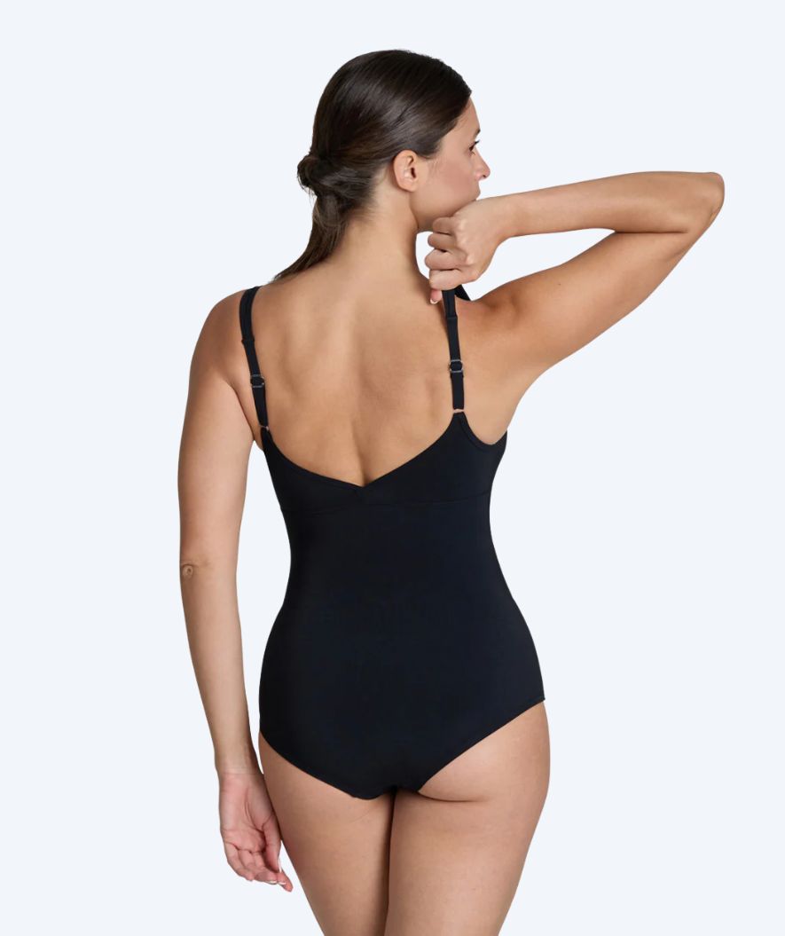 Arena topattu uimapuku naisille - Vertigo R - Musta