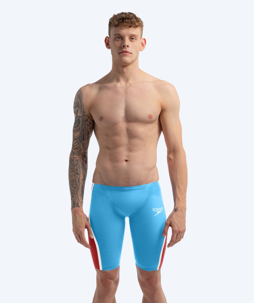 Speedo kilpauimahousut miehille - LZR Pure Intent 2.0 - Sininen/punainen