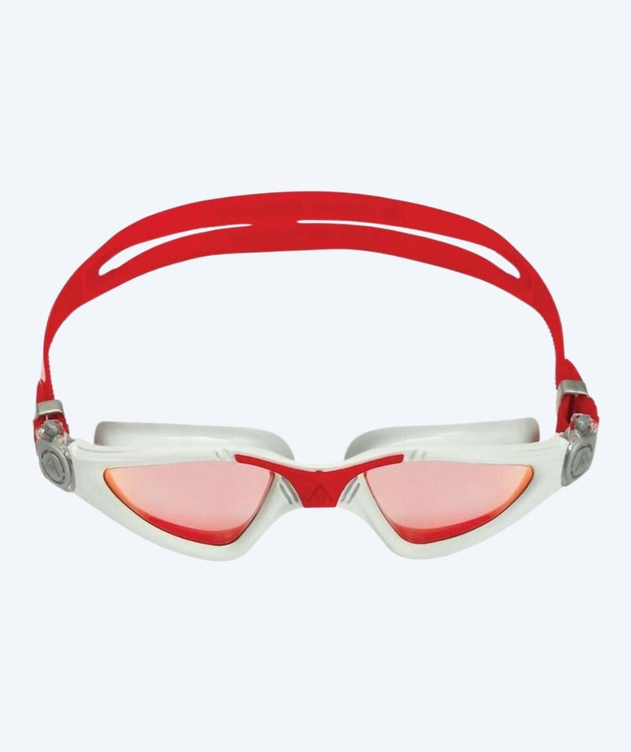 Aquasphere sukelluslasit kuntoiluun - Kayenne Titanium - Punainen/harmaa