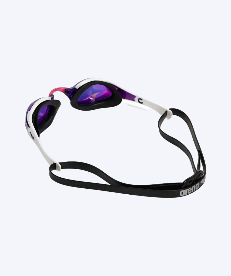 Arena Elite-uimalasit - Cobra Edge SWIPE Mirror - Valkoinen/violetti