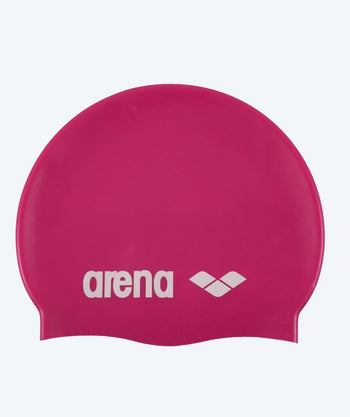 Arena uimalakki - Classic Silicone - Pinkki/valkoinen