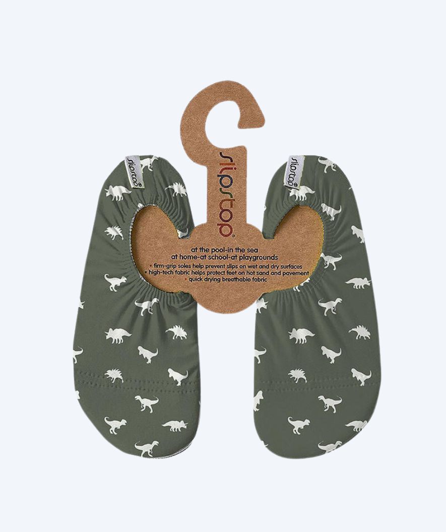 SlipStop uimasukat lapsille - Dino Vihreä