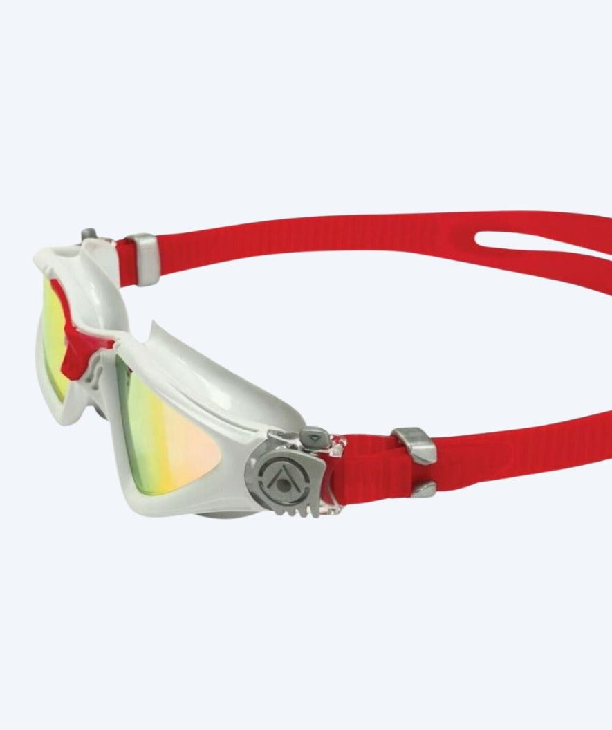 Aquasphere sukelluslasit kuntoiluun - Kayenne Titanium - Punainen/harmaa