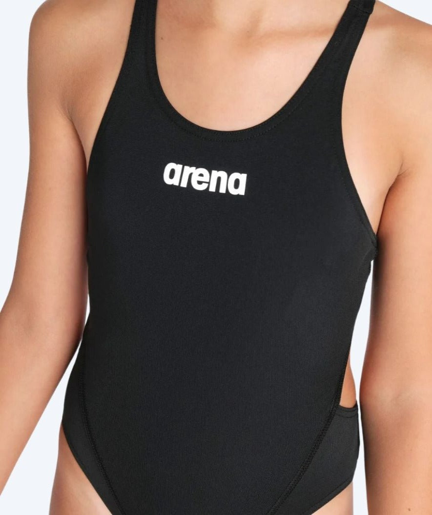 Arena uimapuku tytöille - Team Swim Tech Solid - Musta