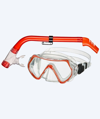 Beco Combo snorkkelisetti lapsille (yli 4 vuotiaille) - Ancona - Punainen