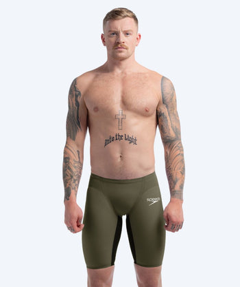 Speedo kilpauimahousut miehille - LZR Pure Valor 2.0 - Vihreä/musta