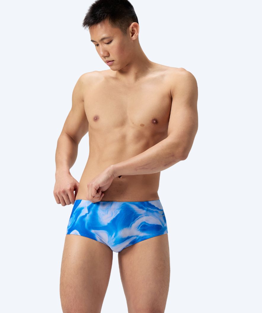 Speedo uimabokserit miehille - ML Printed - Vaaleansininen/valkoinen