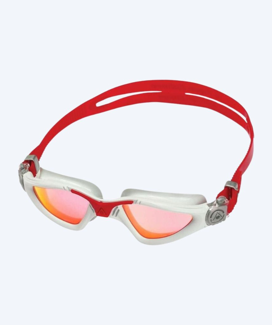 Aquasphere sukelluslasit kuntoiluun - Kayenne Titanium - Punainen/harmaa