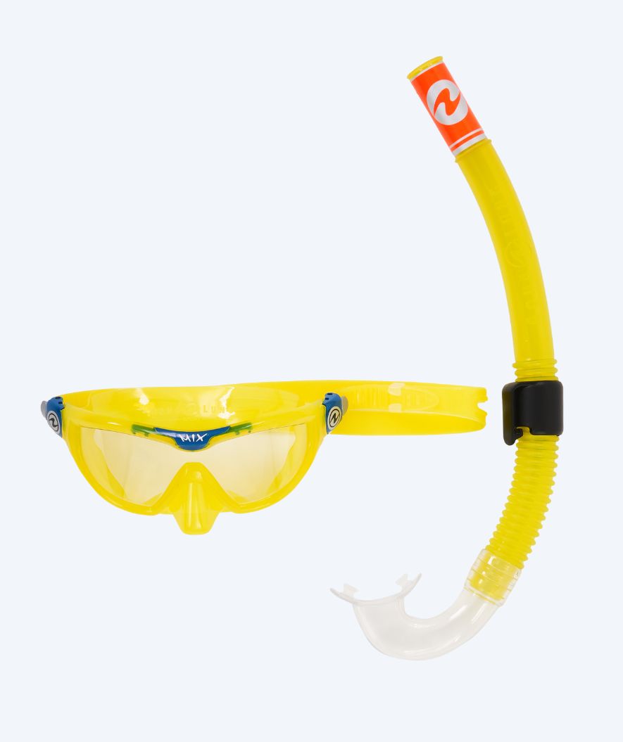 Aqualung Combo snorkkelisetti lapsille (4-8) - Combo Mix - Keltainen/petrooli