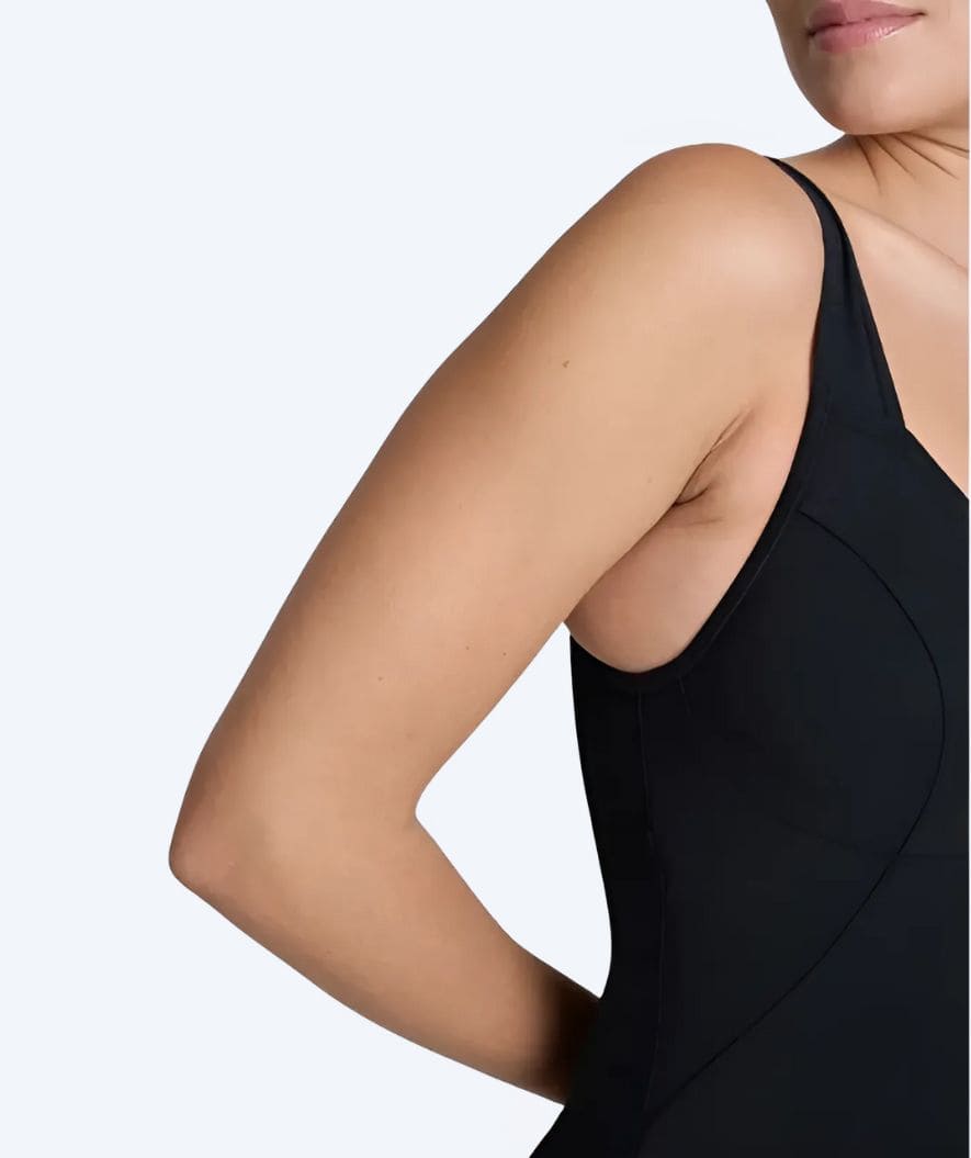 Arena topattu uimapuku naisille - Vertigo R - Musta