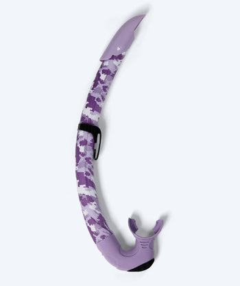 Watery snorkkeli aikuisille (yli 12 vuotiaille) - Rudder Camo - Violetti