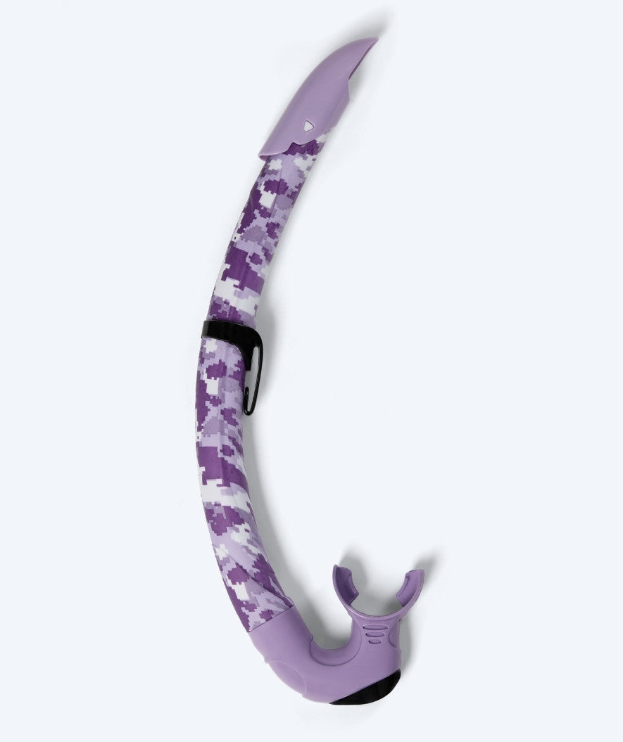 Watery snorkkeli aikuisille (yli 12 vuotiaille) - Rudder Camo - Violetti