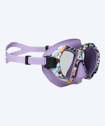Watery sukellusmaski junioreille (8-15) - Riku Camo - Violetti